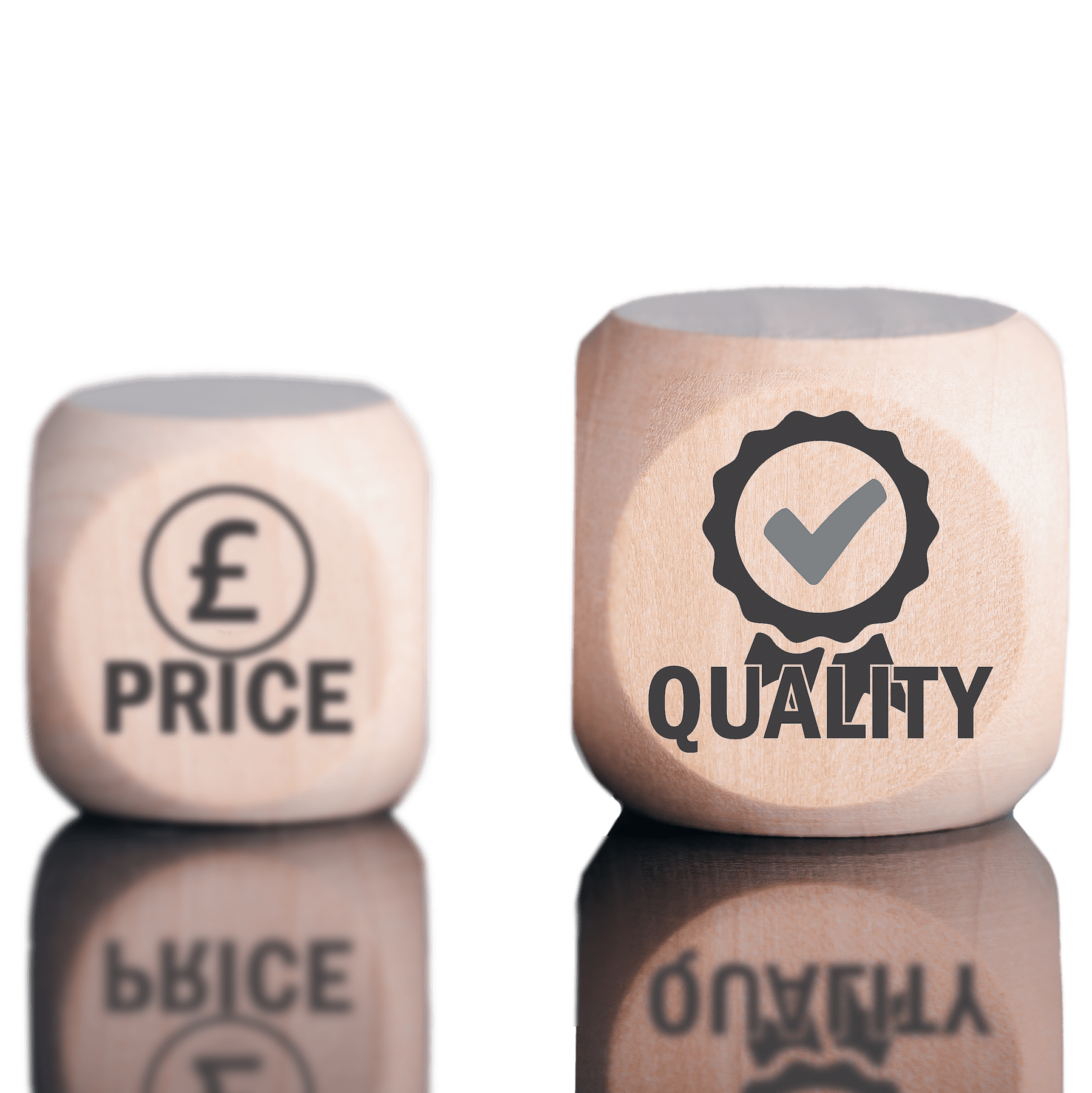 price and quality dice
